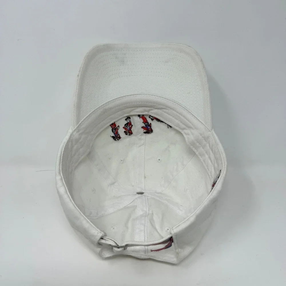 Bayside White Roller‎ Skating Embroidered Dad Hat USA Made Adjustable Strapback